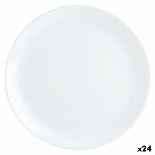 Плоская тарелка Luminarc Diwali Белый Cтекло (Ø 27 cm) (24 штук) image 1