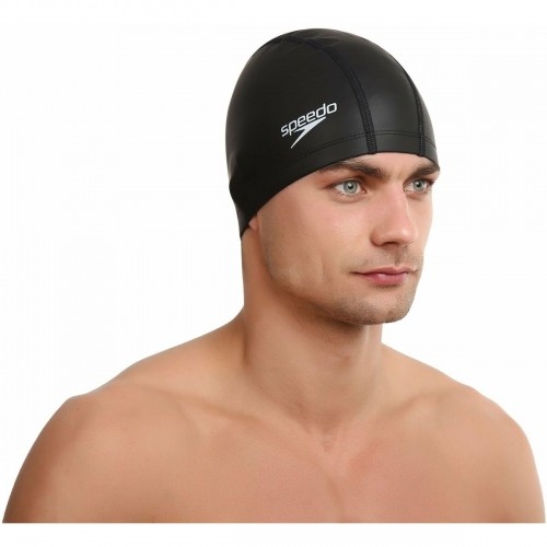Swimming Cap Speedo  PACE CAP 8-720640001 Black Silicone image 1