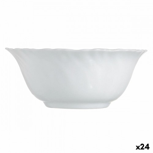 Bowl Luminarc Feston White Glass 12 cm (24 Units) image 1