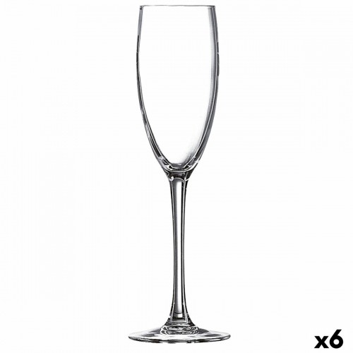 Šampanieša glāze Luminarc La Cave Caurspīdīgs Stikls (160 ml) (6 gb.) image 1