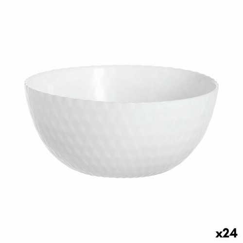 Bowl Luminarc Pampille Blanco White Glass 13 cm (24 Units) image 1