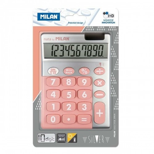 Calculator Milan Pink Plastic 14,5 x 10,6 x 2,1 cm image 1