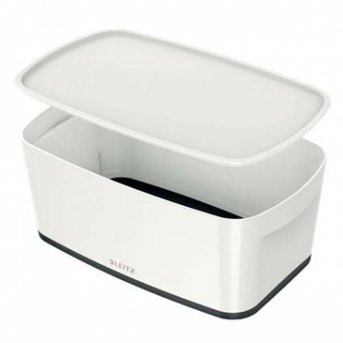 Storage Box with Lid Leitz MyBox WOW White Black ABS 31,8 x 12,8 x 19,1 cm image 1