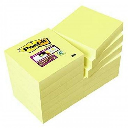 Стикеры для записей Post-it Super Sticky 47,6 x 47,6 mm Жёлтый 12 штук image 1