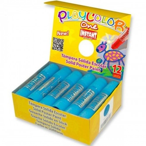 Tempera Playcolor Basic One Solid Light Blue (10 g) (12 Units) image 1
