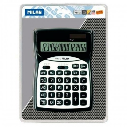 Calculator Milan Black Plastic 18,7 x 13,5 x 2,5 cm image 1