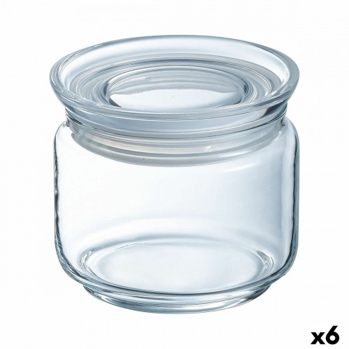 Burka Luminarc Pav Caurspīdīgs Silikona Stikls (500 ml) (6 gb.) image 1