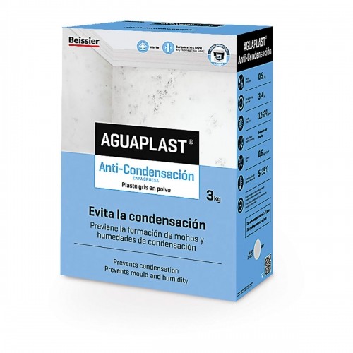 Powdered plasters Aguaplast 70026-004 конденсация Серый 3 Kg image 1