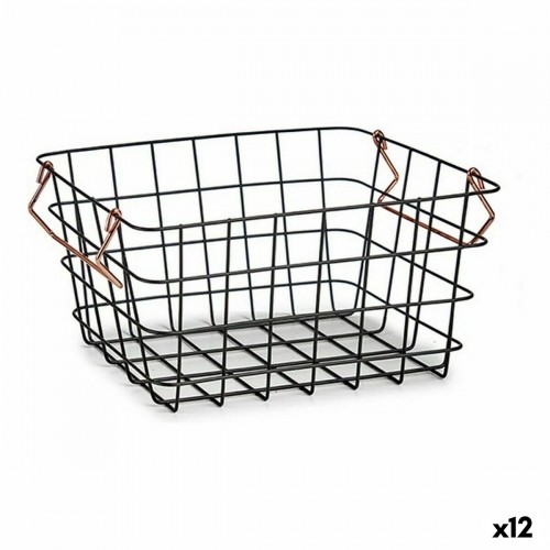 Wire Basket Black Copper Steel 22,5 x 14 x 31,5 cm (12 Units) image 1