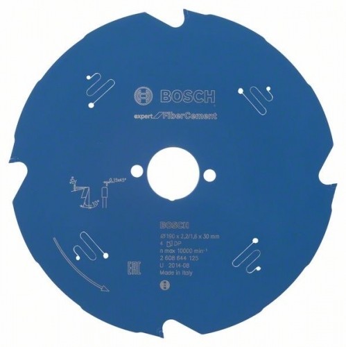 Пильный диск по фиброцементу Bosch Expert for Fiber Cement; 190x2,2x30,0 mm; Z4; 10° image 1