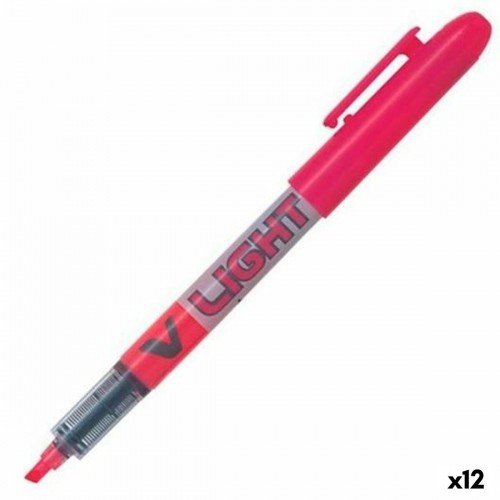 Флуоресцентный маркер Pilot V Light Rosa Розовый (12 штук) image 1