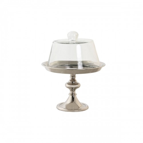 Декор для центра стола DKD Home Decor Стеклянный Серебристый Алюминий (19 x 19 x 22 cm) image 1