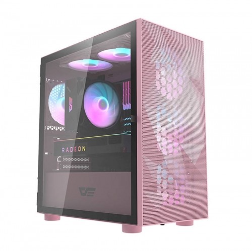 Darkflash DLM21 Mesh computer case (pink) image 1