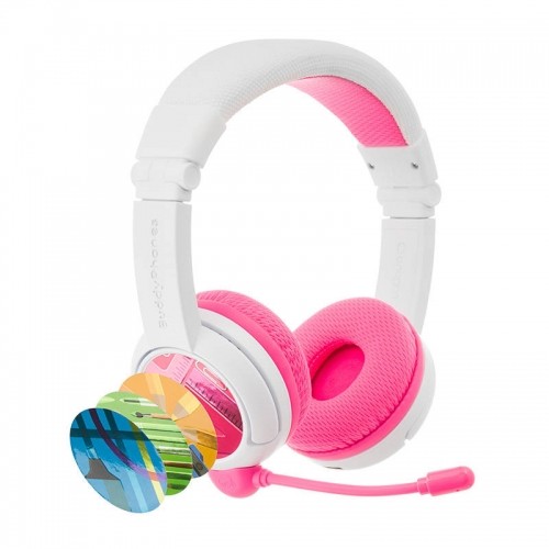 BuddyPhones kids headphones wireless School+ (Pink) image 1