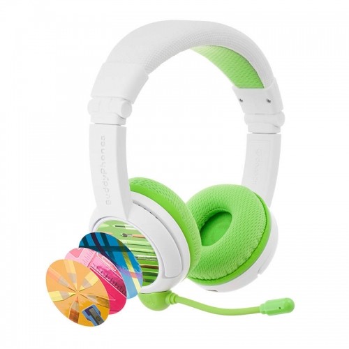 BuddyPhones kids headphones wireless School+ (Green) image 1