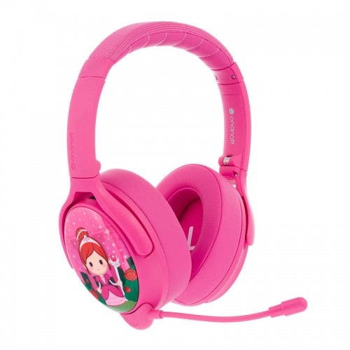 BuddyPhones kids headphones wireless Cosmos Plus ANC (Pink) image 1