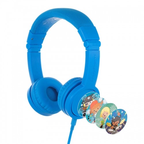 BuddyPhones kids headphones wired Explore Plus (Blue) image 1