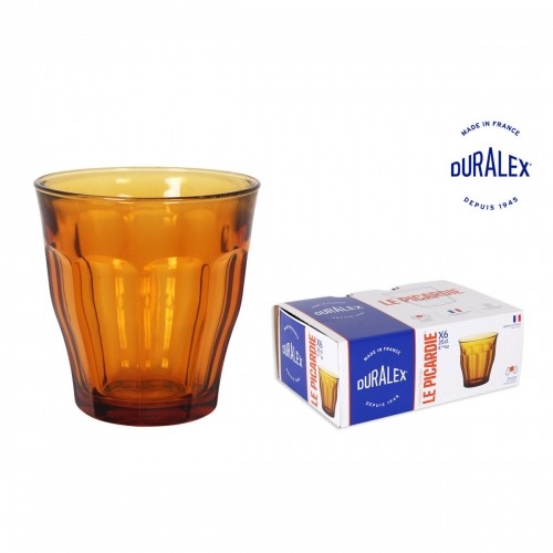 Set of glasses Duralex Picardie 250 ml Amber (6 Units) image 1