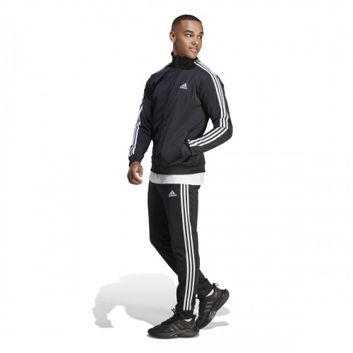 Tracksuit for Adults Adidas  3S TR TT TS IC6747  Black Men image 1