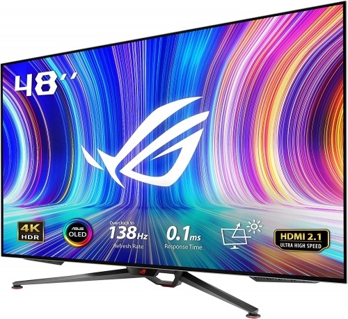 ASUS ROG Swift PG48UQ - 48 - LED - UltraHD/4K, NVIDIA G-Sync, 138Hz panel,black image 1