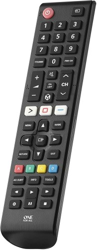 One for all Samsung TV replacement remote control (black) image 1