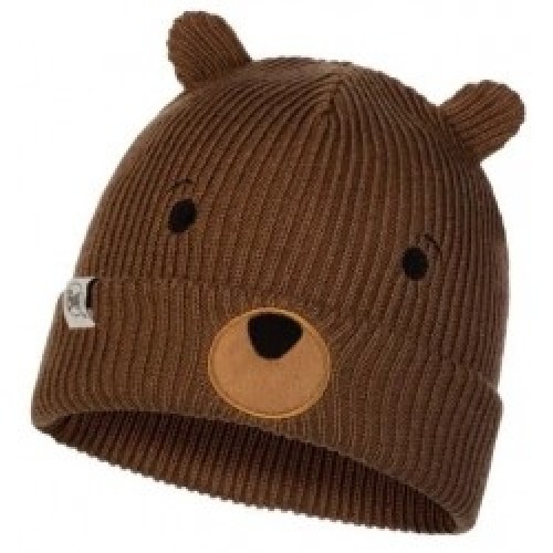Buff Cepure Knitted Kids Hat  Brown image 1