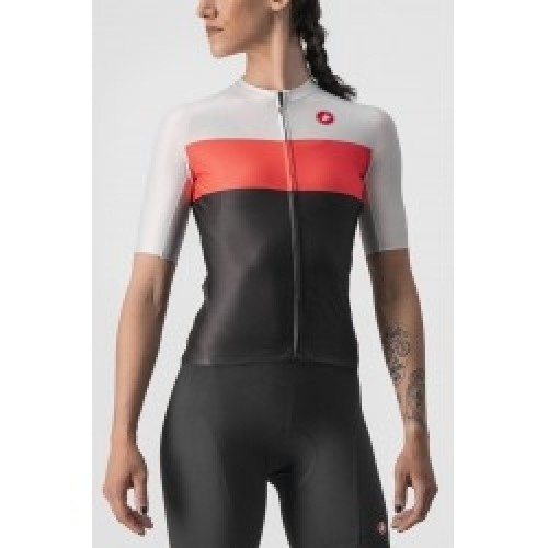 Castelli Velo krekls AERO Pro W Jersey S Light Black/Brilliant Pink-Silver image 1