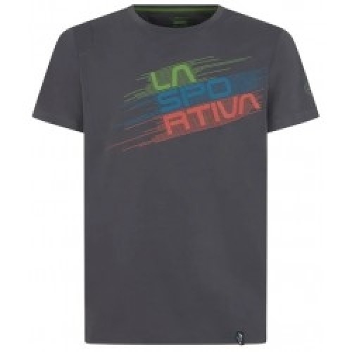La Sportiva Krekls STRIPE Evo T-Shirt M S Carbon/Kale image 1