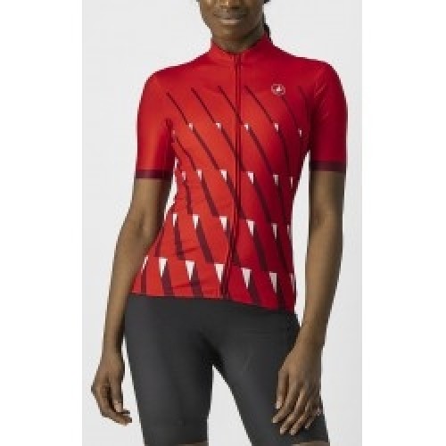 Castelli Velo krekls PENDIO W Jersey S Red/Bordeaux-White image 1