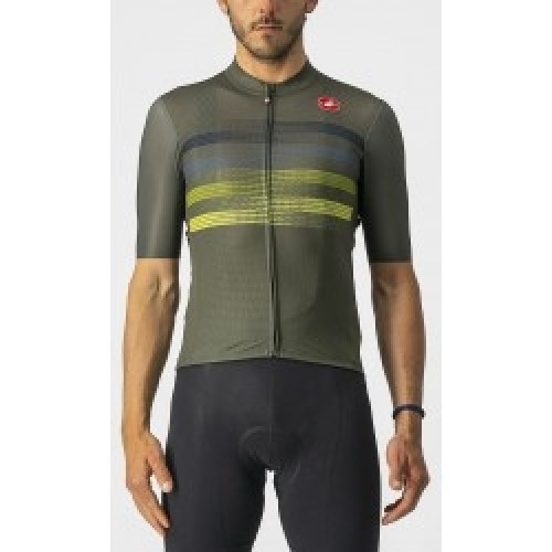 Castelli Velo krekls ENDURANCE PRO Jersey XL Military Green/Blue Sulphur image 1