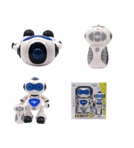 Adar Танцующий робот на радиоуправлении Dance robot (синий) свет + звук 22 cm 570559 image 1