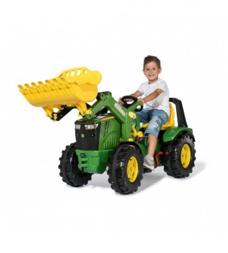 Rolly Toys Трактор педальный rollyX-Trac Premium John Deere 8400R с ковшом, 2 скорости и тормоз  (3 - 10 лет) Германия 651078 image 1