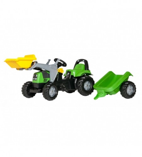 Rolly Toys Педальный трактор Rolly KID Deutz с ковшом с прицепом (2,5-5 лет ) 023196 Германия image 1