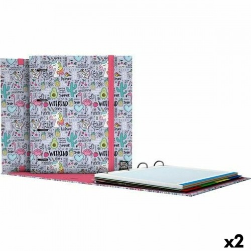 Ring binder Grafoplas Carpebook Fantasy Lilac A4 (2 Units) image 1