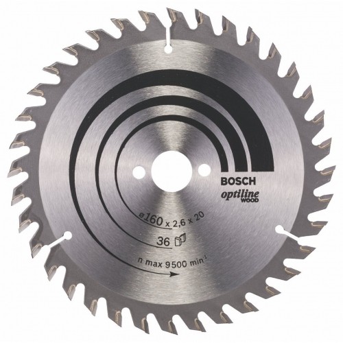 Bosch Circular Saw Blade Optiline 160x20/16 image 1