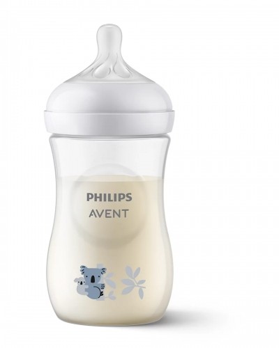 Philips Avent Natural Response barošanas pudelīte Koala 260 ml, lēnas plūsmas knupītis, 1m+ - SCY903/67 image 1