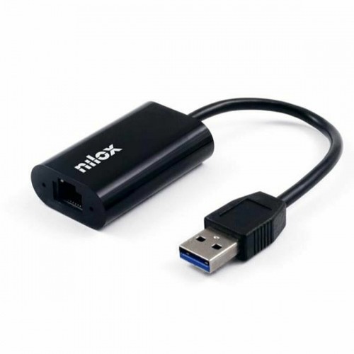 Kabeļa adapteris Nilox    USB-A Ethernet (RJ-45) image 1