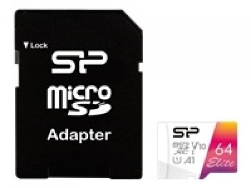 Silicon power  
         
       SILICON POWER Elite Micro SDXC 64GB image 1