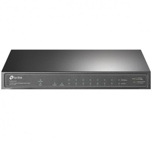 TP-Link  
         
       Switch||TL-SG1210P|Desktop/pedestal|9x10Base-T / 100Base-TX / 1000Base-T|1xSFP|PoE+ ports 8|TL-SG1210P image 1