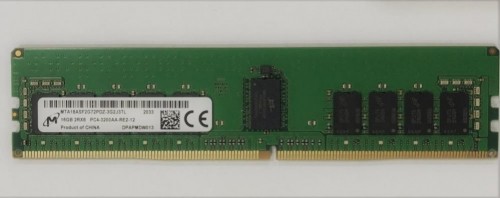 Dell  
         
       Server Memory Module||DDR4|16GB|RDIMM/ECC|3200 MHz|1.2 V|AA799064 image 1