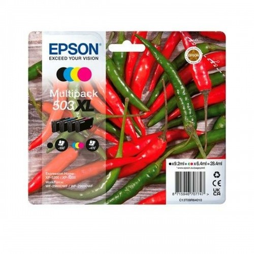 Картридж с оригинальными чернилами Epson 503XL Разноцветный image 1