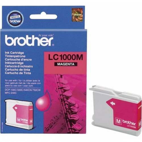 Картридж с оригинальными чернилами Brother LC1000M Розовый image 1