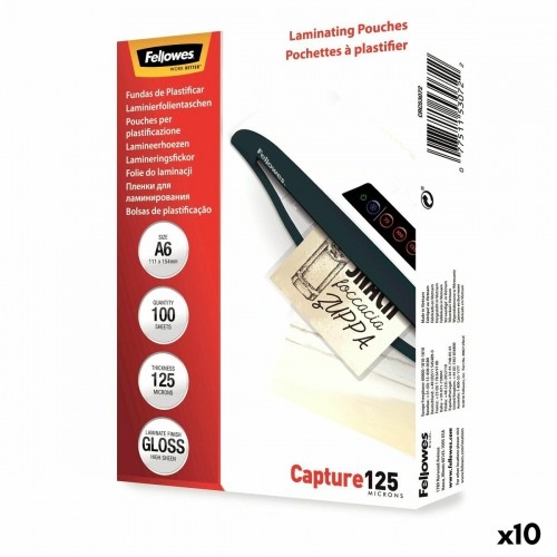 Laminating Pouches Fellowes 100 Предметы Прозрачный A6 (10 штук) image 1