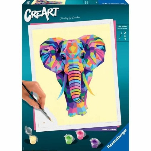 Krāsojamie attēli Ravensburger CreArt Large Elephant 24 x 30 cm image 1