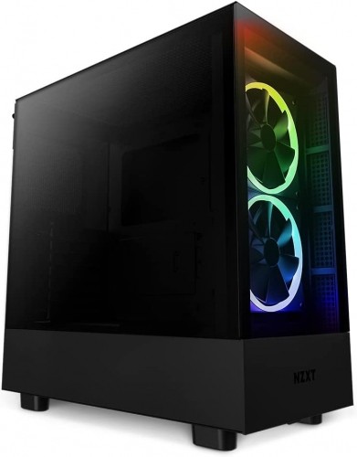 NZXT H5 Elite All Black, tower case (black, tempered glass) image 1