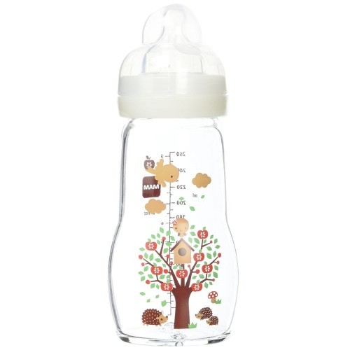 Baby's bottle MAM Crystal Beige (260 ml) image 1