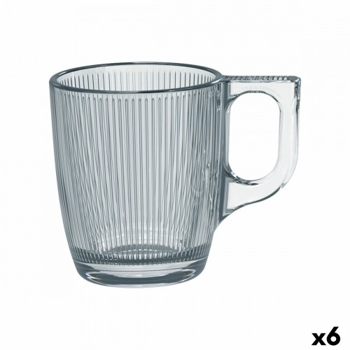 Cup Luminarc Stripy Transparent Glass 90 ml (6 Units) image 1
