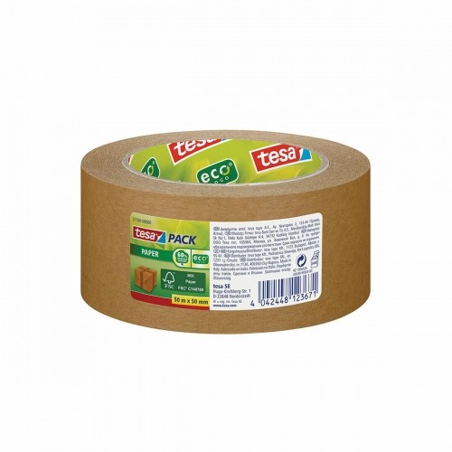 Adhesive Tape TESA 50 mm 50 m Ecological Packaging Extra strong Recycled cardboard image 1