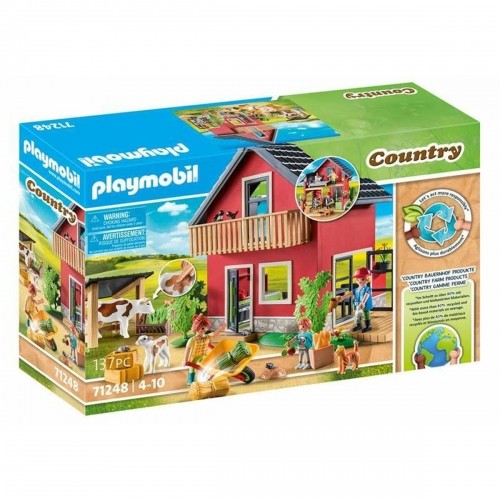 Playset Playmobil 71248 Country Furnished House with Barrow and Cow 137 Daudzums image 1