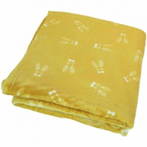 Blanket Domiva Yellow 100 x 150 cm image 1